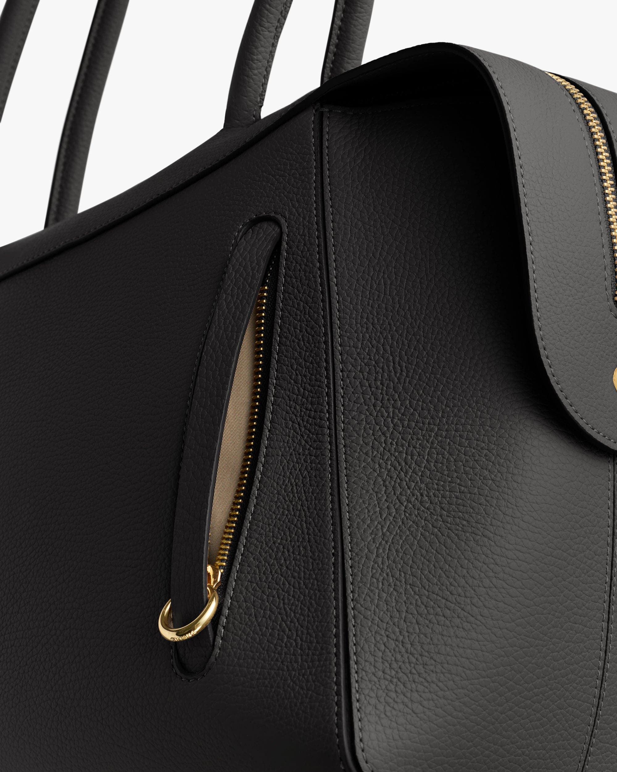 Cuyana Forma Bowler Bag, Alternate, color, Black