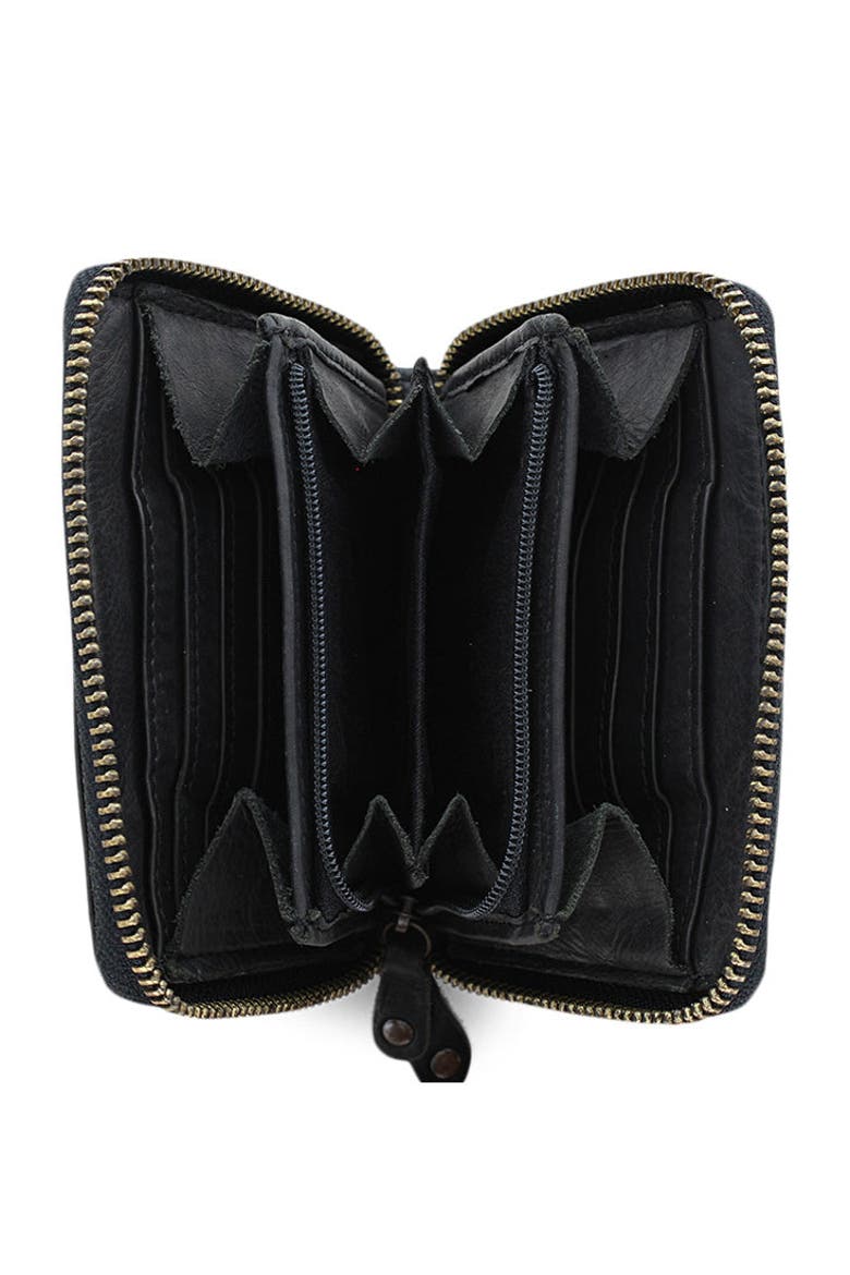 Mia Wallet, Alternate, color, Black Dip Dye