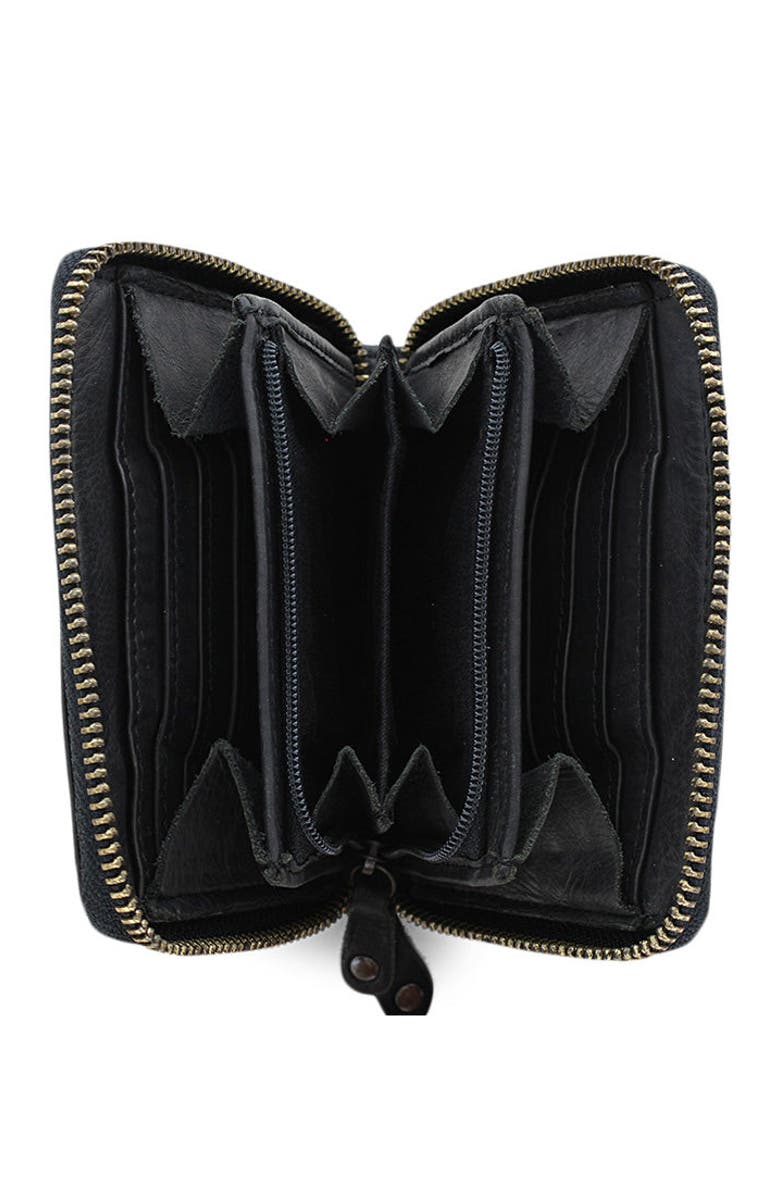 ROAN Mia Wallet, Alternate, color, Black Dip Dye