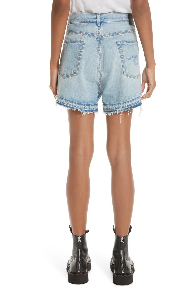 Crossover Denim Shorts, Alternate, color, TILLY WITH LET
