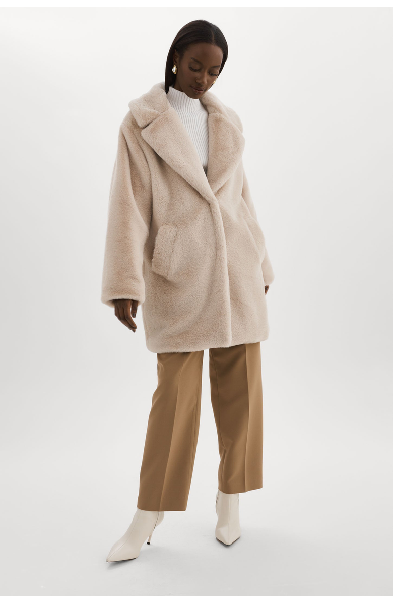 LAMARQUE Linnea | Faux Fur Coat, Alternate, color, Oat