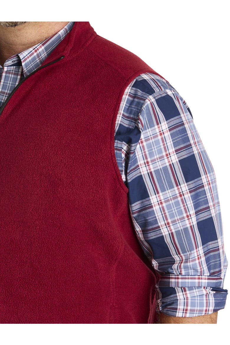 Polar Fleece Vest, Alternate, color, POMEGRANATE