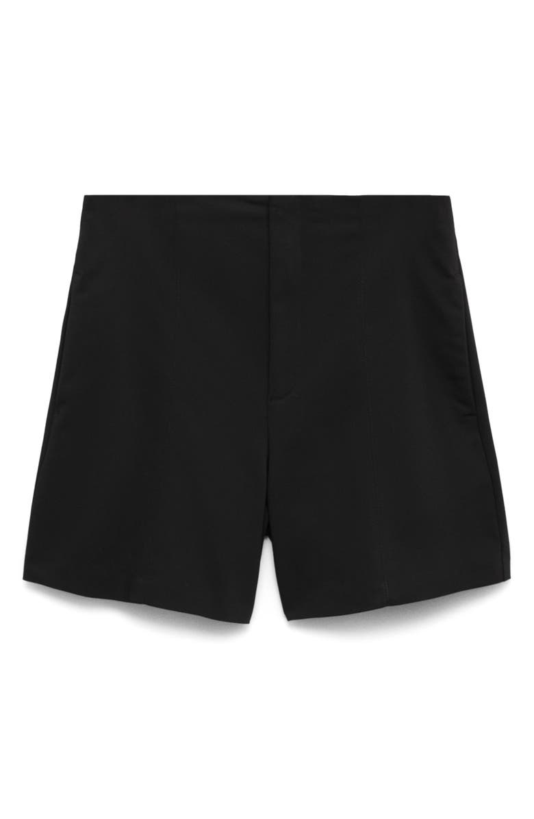 MANGO High Waist Cotton Shorts, Alternate, color,