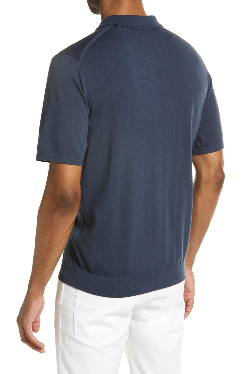 Reiss Maxwell Quarter Zip Merino Polo, Alternate, color,