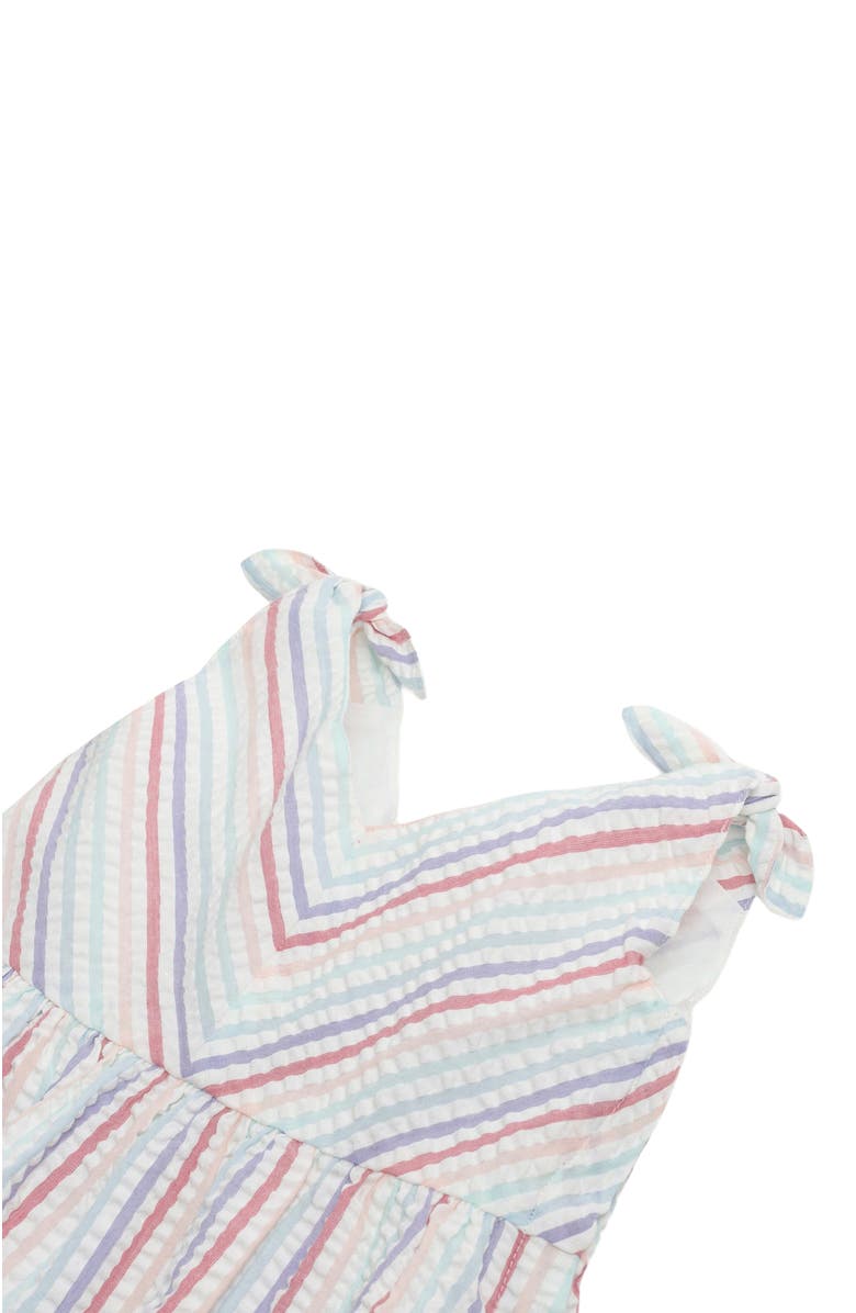 Hope & Henry Baby Girls' Organic Seersucker Bow Shoulder Dress, Infant, Alternate, color, 