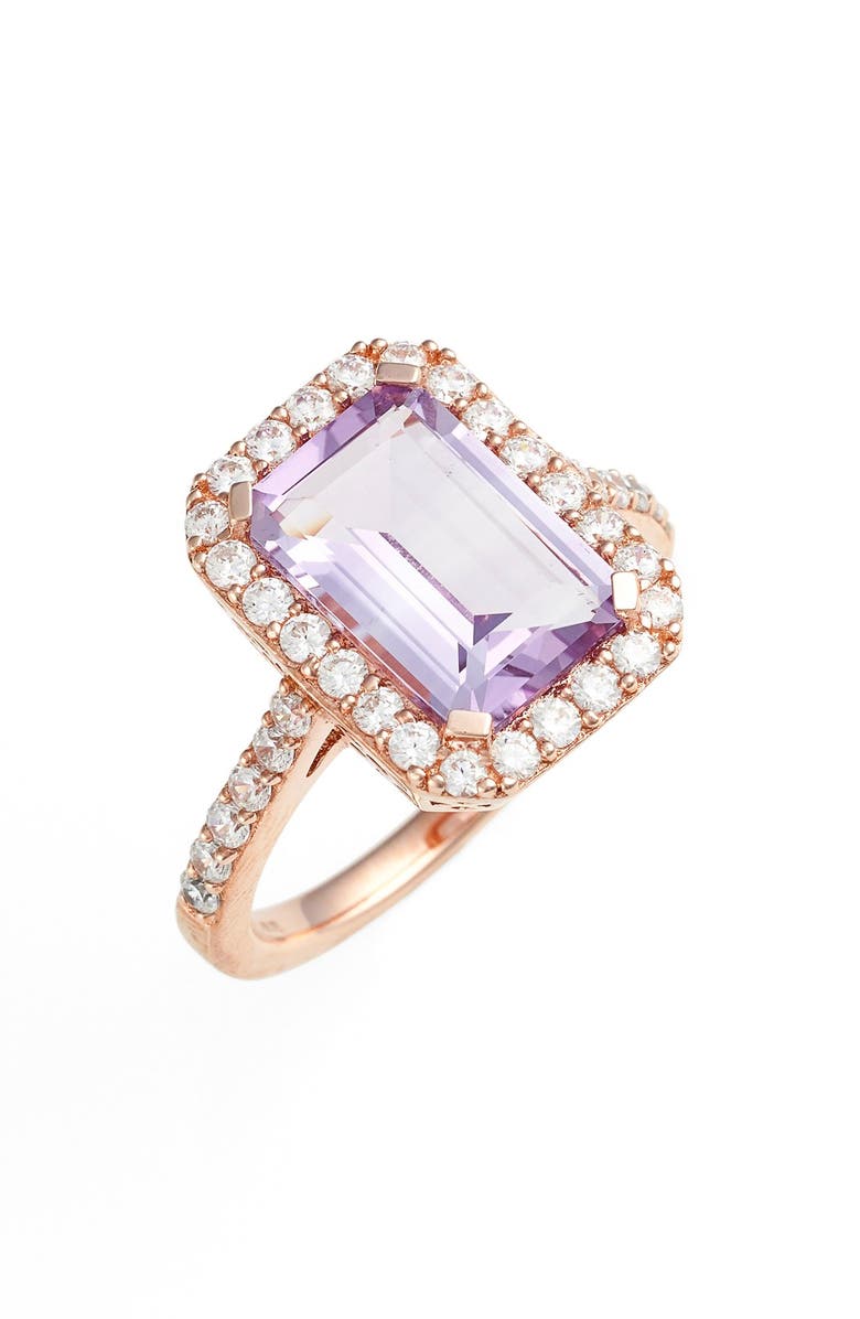 Lafonn 'Aria' Emerald Cut Ring, Main, color, 