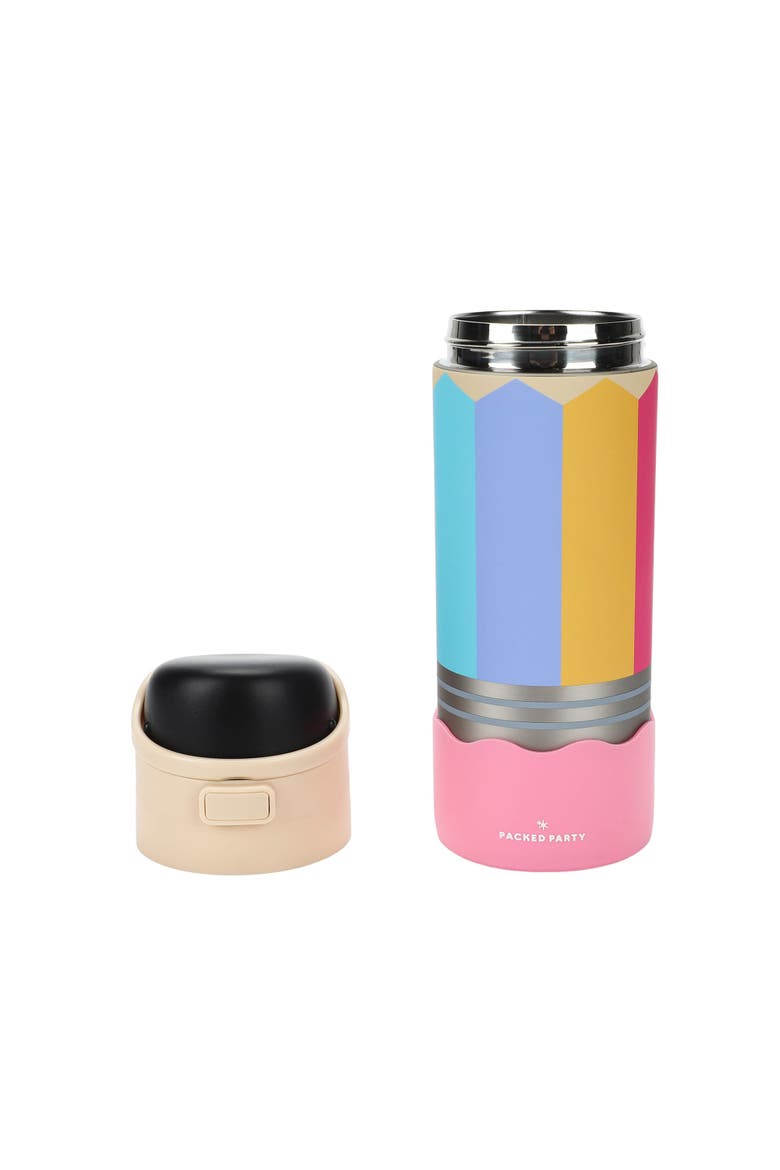 Pencil Novelty Water Bottle, Reusable BPA-Free, Alternate, color, Multicolor