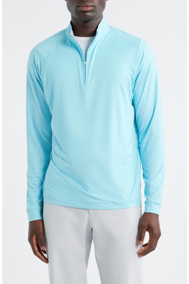 Freeborne PREP-FORMANCE Quarter Zip Pullover, Main, color, BARRACUDA