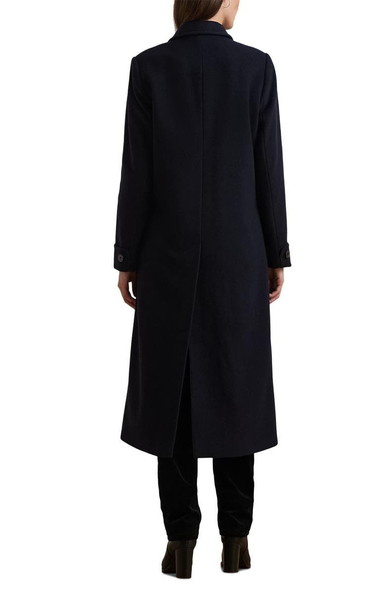 Lauren Ralph Lauren Wool & Cashmere Blend Coat, Alternate, color, Regal Navy