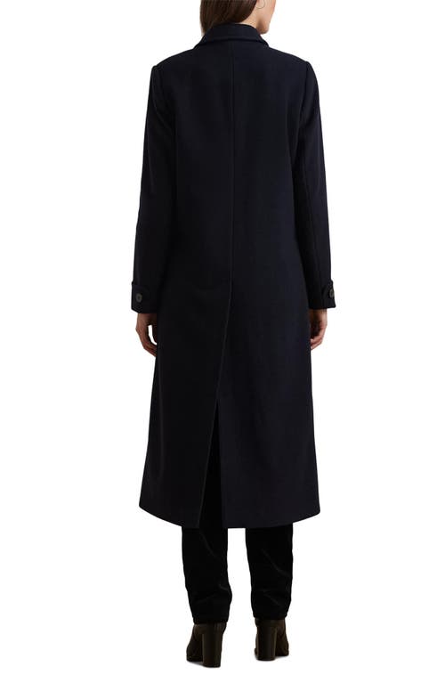 Ralph Lauren Lauren  Wool Blend Coat In Blue