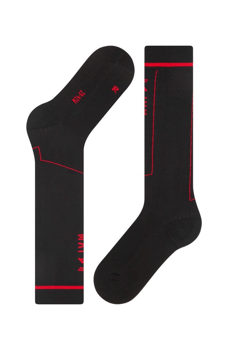 Falke Impulse Knee High Running Socks, Alternate, color, Black