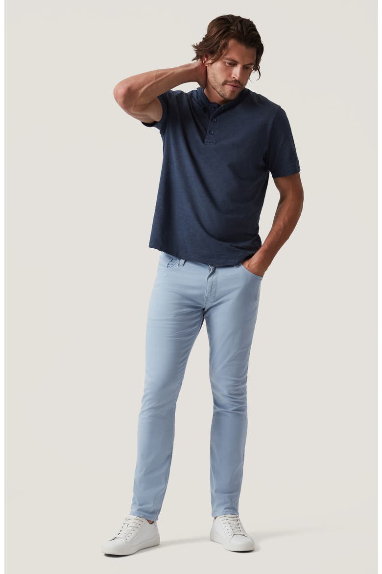 Cool Tapered Slim Fit Twill Pants, Alternate, color, SKY TWILL