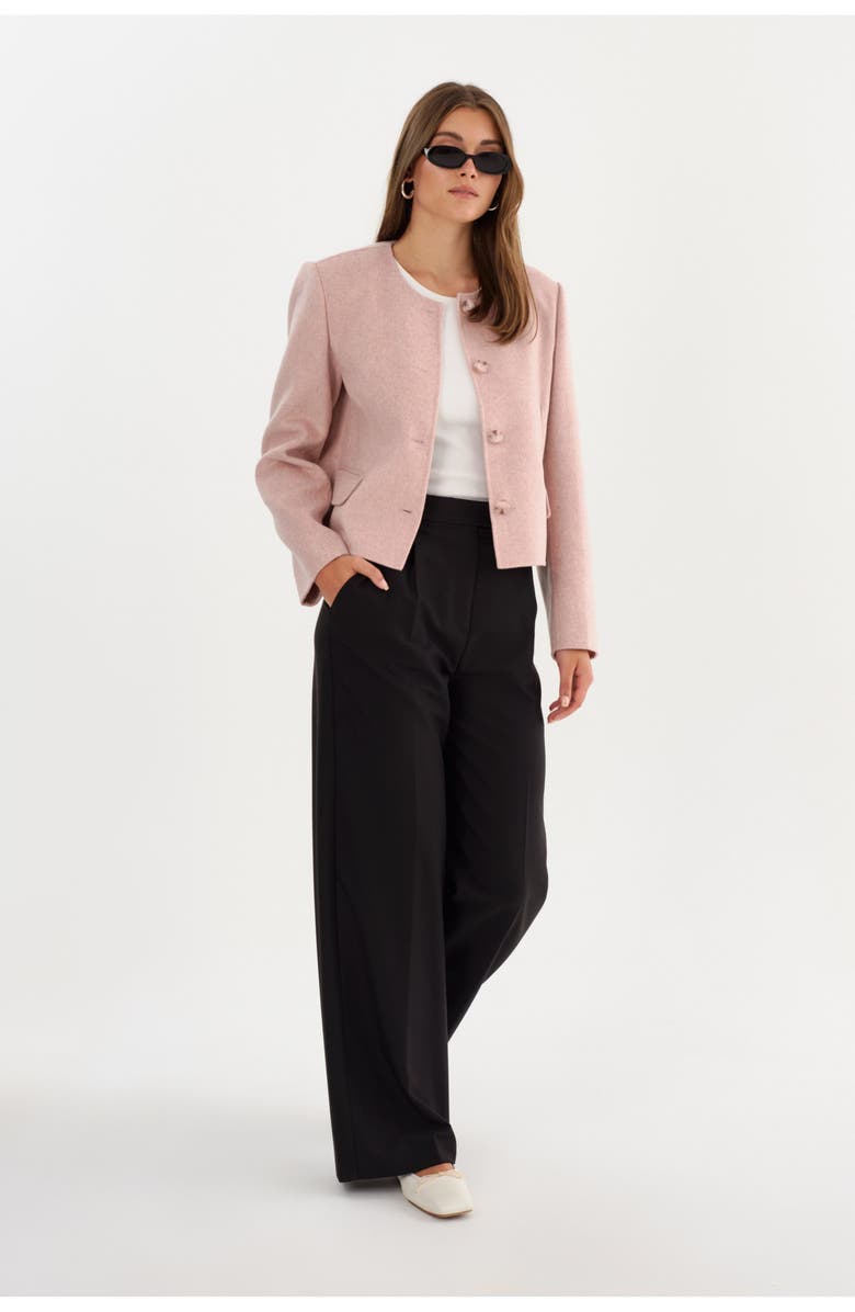 LAMARQUE ALESSIA | Double Face Wool Jacket, Alternate, color, Heather Pink