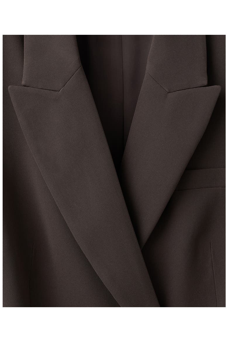 Loida Long Sleeve Double Breasted Coat Dress, Alternate, color, CHOCOLATE