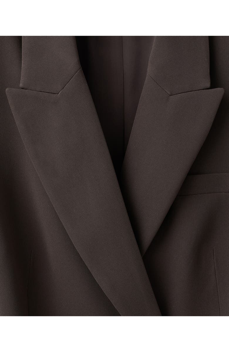 MANGO Loida Long Sleeve Double Breasted Coat Dress, Alternate, color, Chocolate