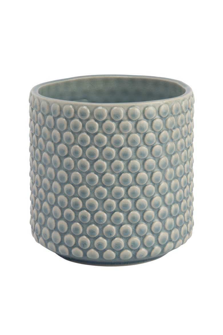 Planter Pot with Polka Dots, Main, color, Blue