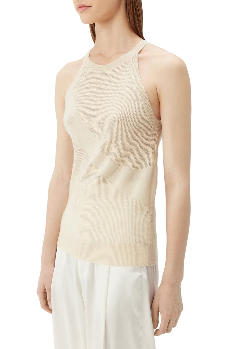 GOBI Mongolian Cashmere Cashmere Top, Alternate, color, Off White