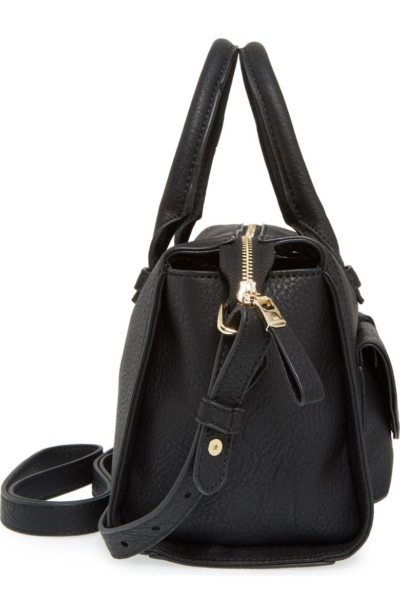 Big Buddha Faux Leather Satchel, Alternate, color,