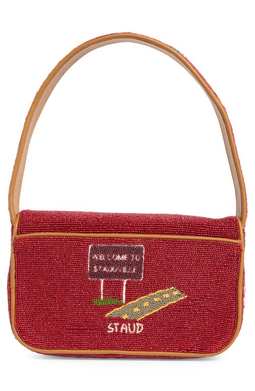 Staud Tommy Beaded Shoulder Bag
