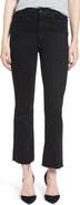 MOTHER The Hustler High Waist Ankle Fray Jeans