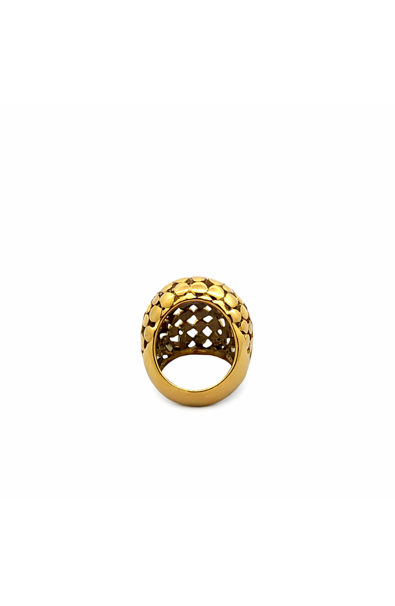 Gemini Jewelry Textured Dome Statement Ring, Alternate, color, Yellow