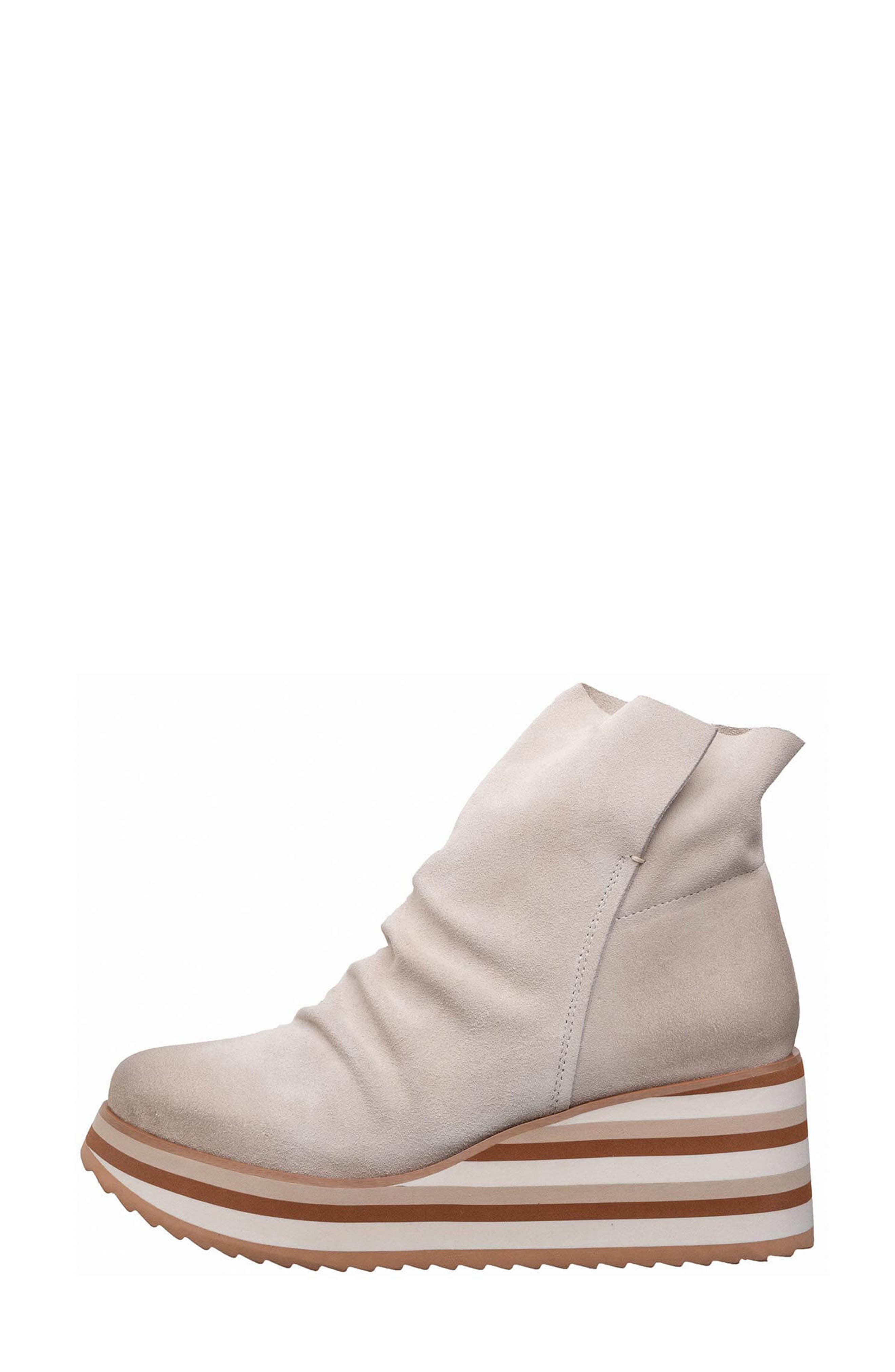Kirsten Platform Wedge Boot, Alternate, color, CREAM