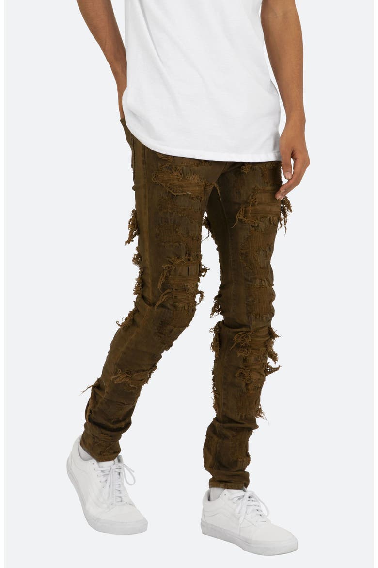 X289 Skinny Jeans, Alternate, color, BROWN