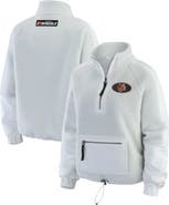WEAR by Erin Andrews Women's WEAR by Erin Andrews White Cincinnati Bengals Polar Fleece Half-Zip Jacket