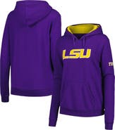STADIUM ATHLETIC Women's Stadium Athletic Purple LSU Tigers Big Logo Pullover Hoodie