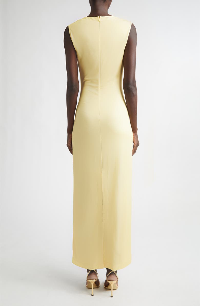 Oscar de la Renta Porcelain Flower Jersey Maxi Dress, Alternate, color, Pink/ Butter