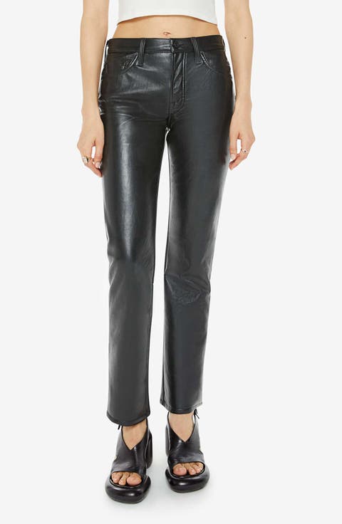 The Smarty Pants Skimp High Waist Leather Pants