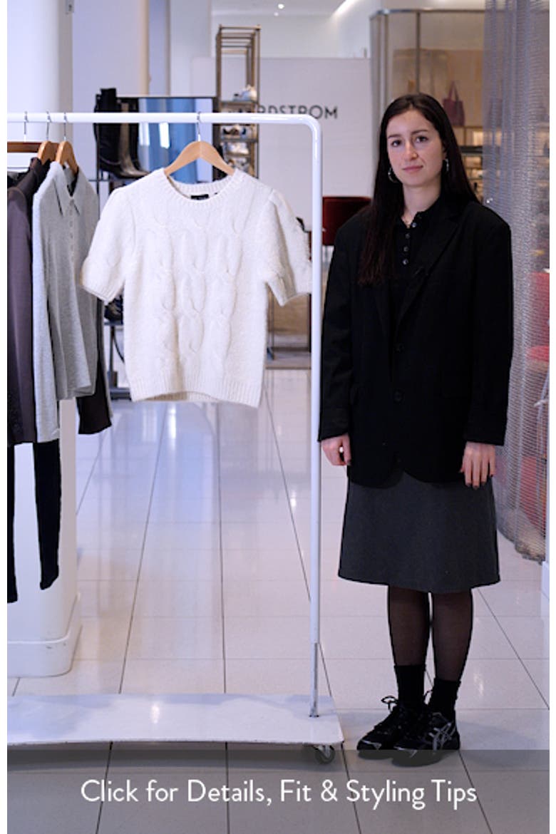 Laila Big Cable Short Sleeve Sweater video
