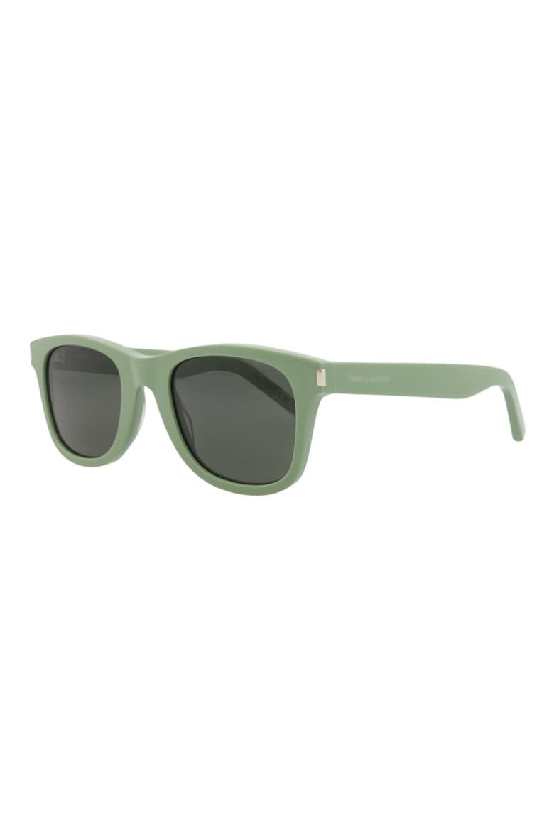 50mm Square Sunglasses, Alternate, color, GREEN GREEN GREY