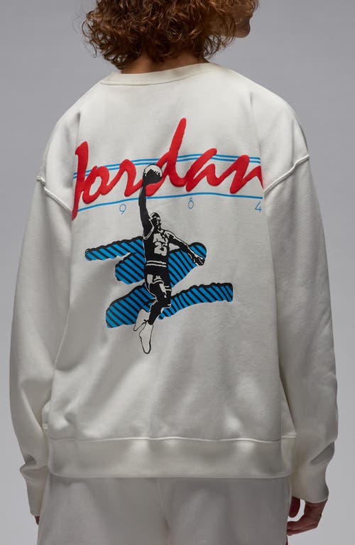 Shop Jordan Brooklyn Oversize Fleece Crewneck Sweatshirt