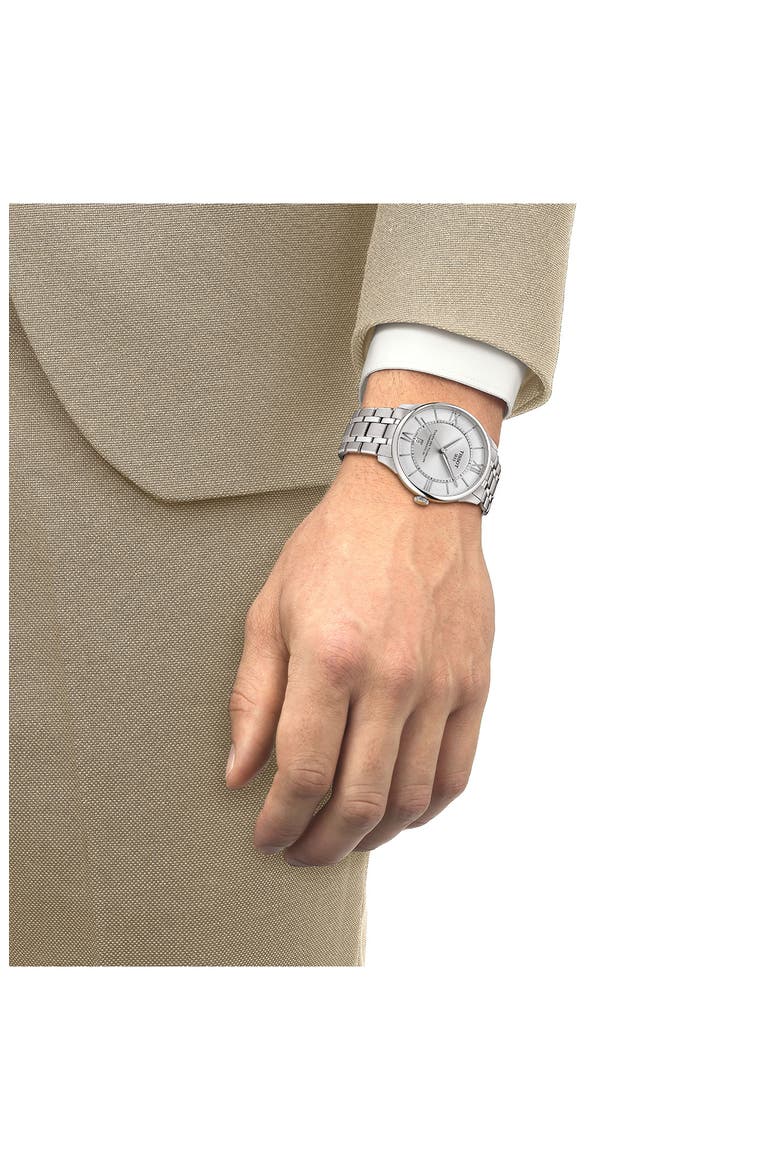 Chemin des Tourelles Powermatic 80 Bracelet Watch, 42mm, Alternate, color, SILVER