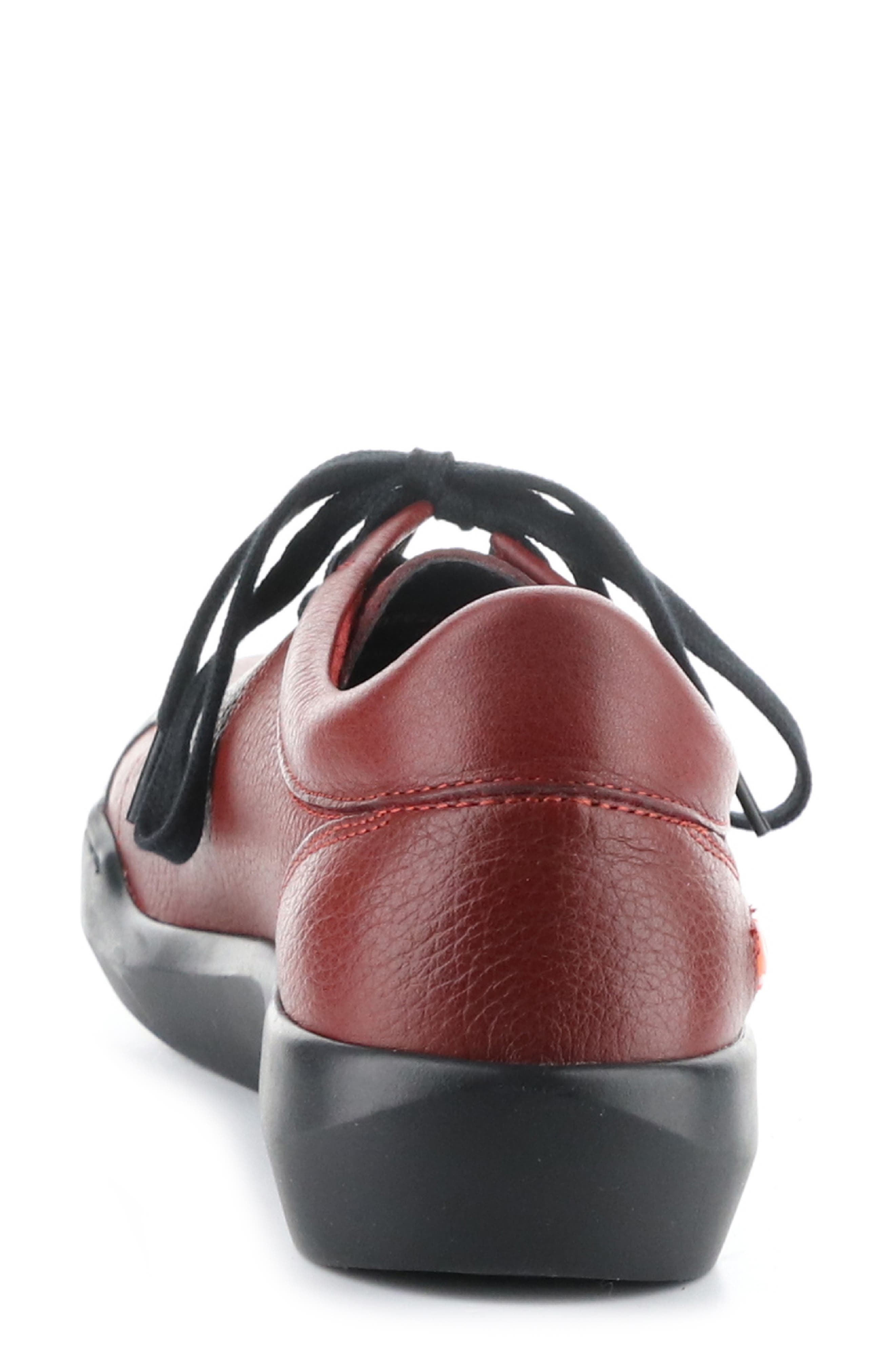 Softinos by Fly London Baio Sneaker, Alternate, color, 002 Red Floater Leather