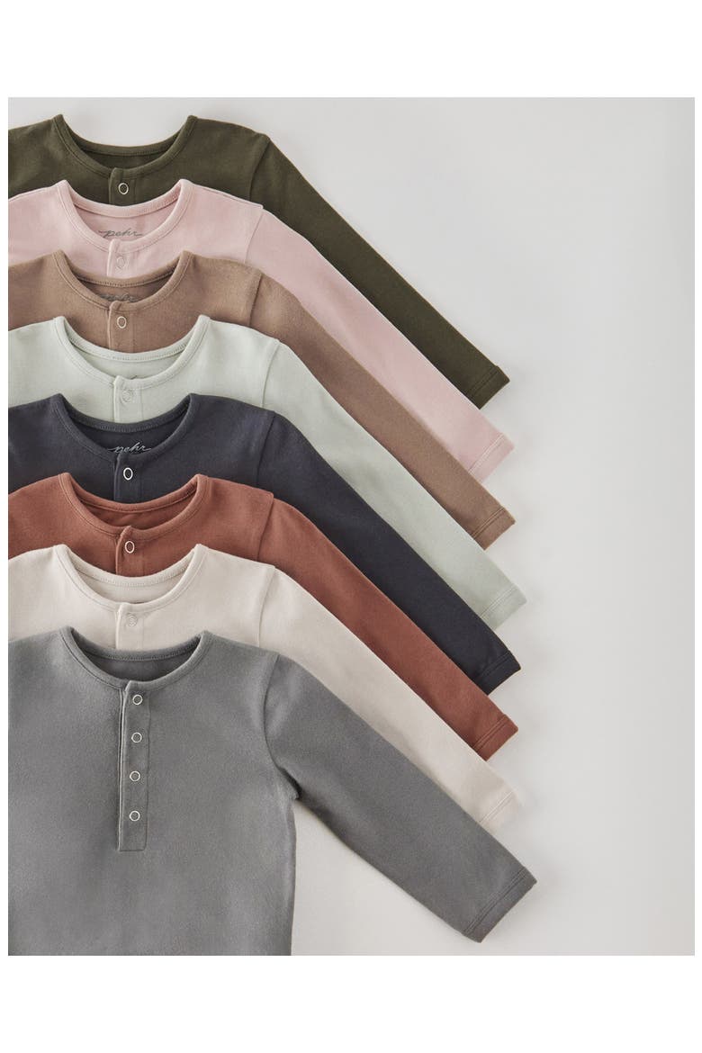 Essentials Long Sleeve Organic Cotton Bodysuit, Alternate, color, PALE PINK