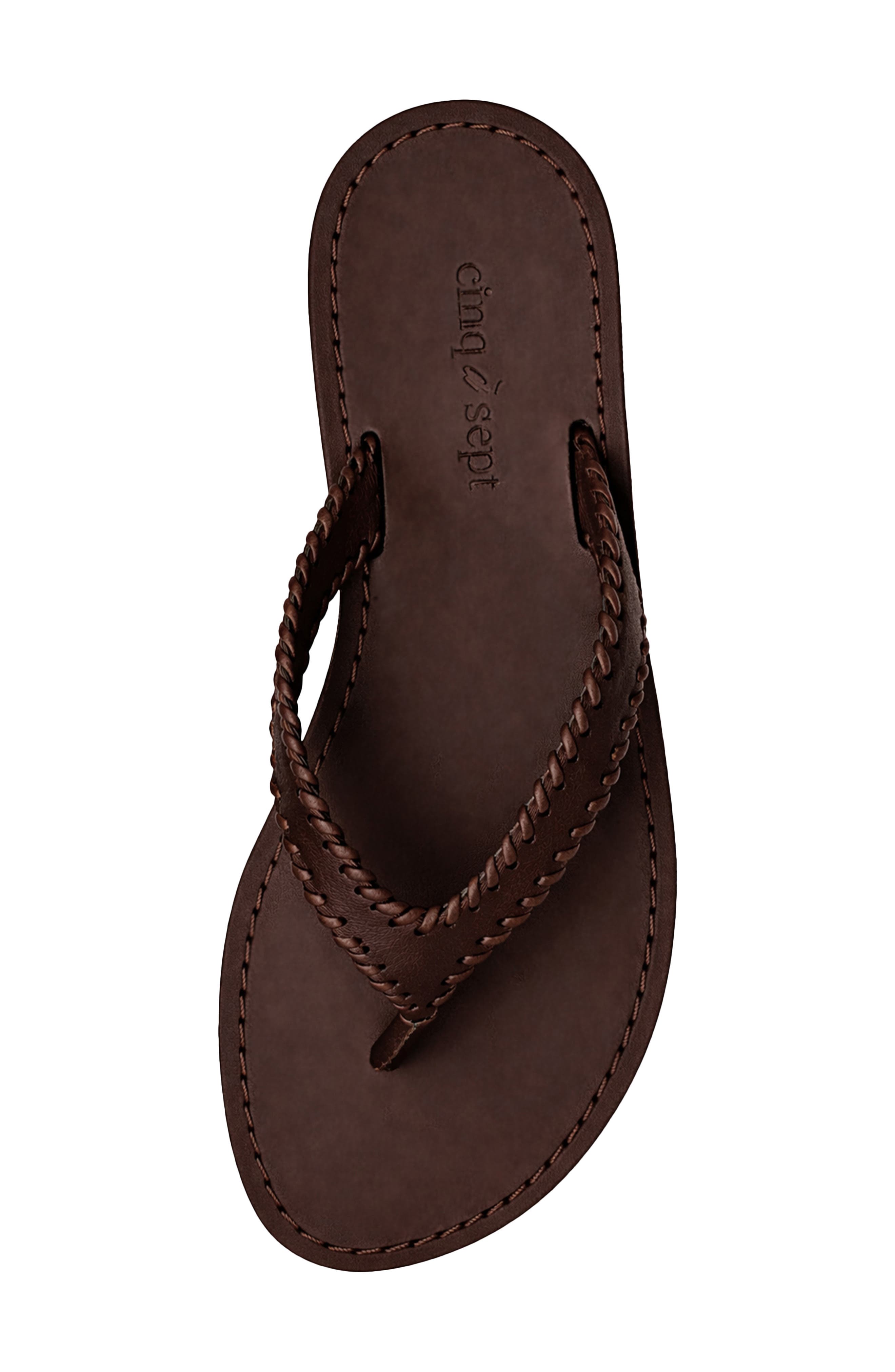 Cinq à Sept Jessica Flip Flop, Alternate, color, Chocolate