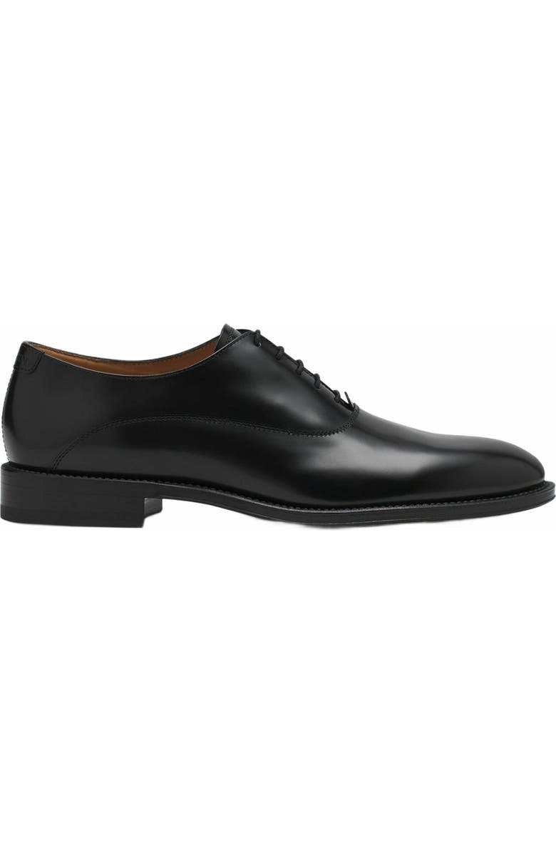 Lanvin Signature Leather Oxford Shoes, Main, color, Black