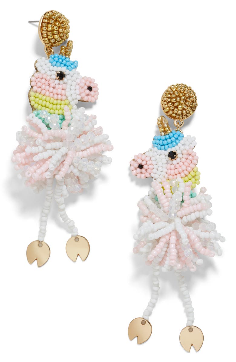 BaubleBar Unicorn Drop Earrings, Main, color,
