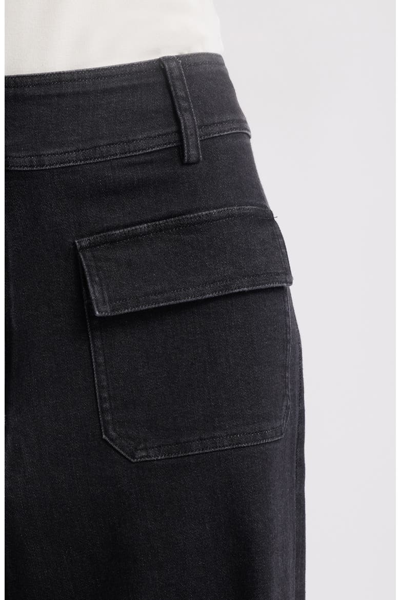 Manhattan Wide Leg Jeans, Alternate, color, DENIM BLACK