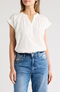 Melrose and Market Flutter Sleeve Cotton Top