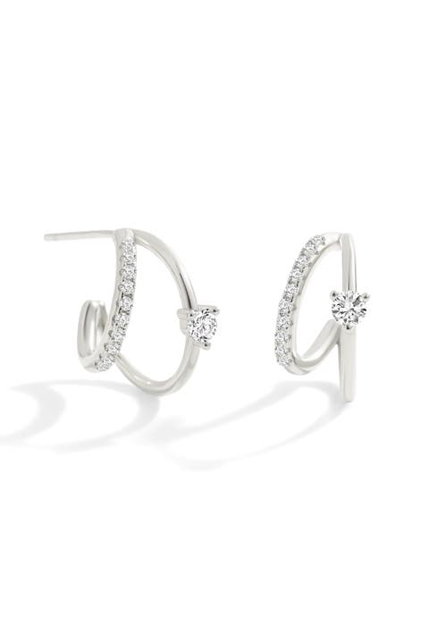 The Nova Double Hoop Earrings