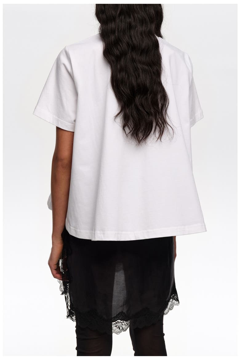 Ballerinas Logo A-Line T-Shirt, Alternate, color, WHITE