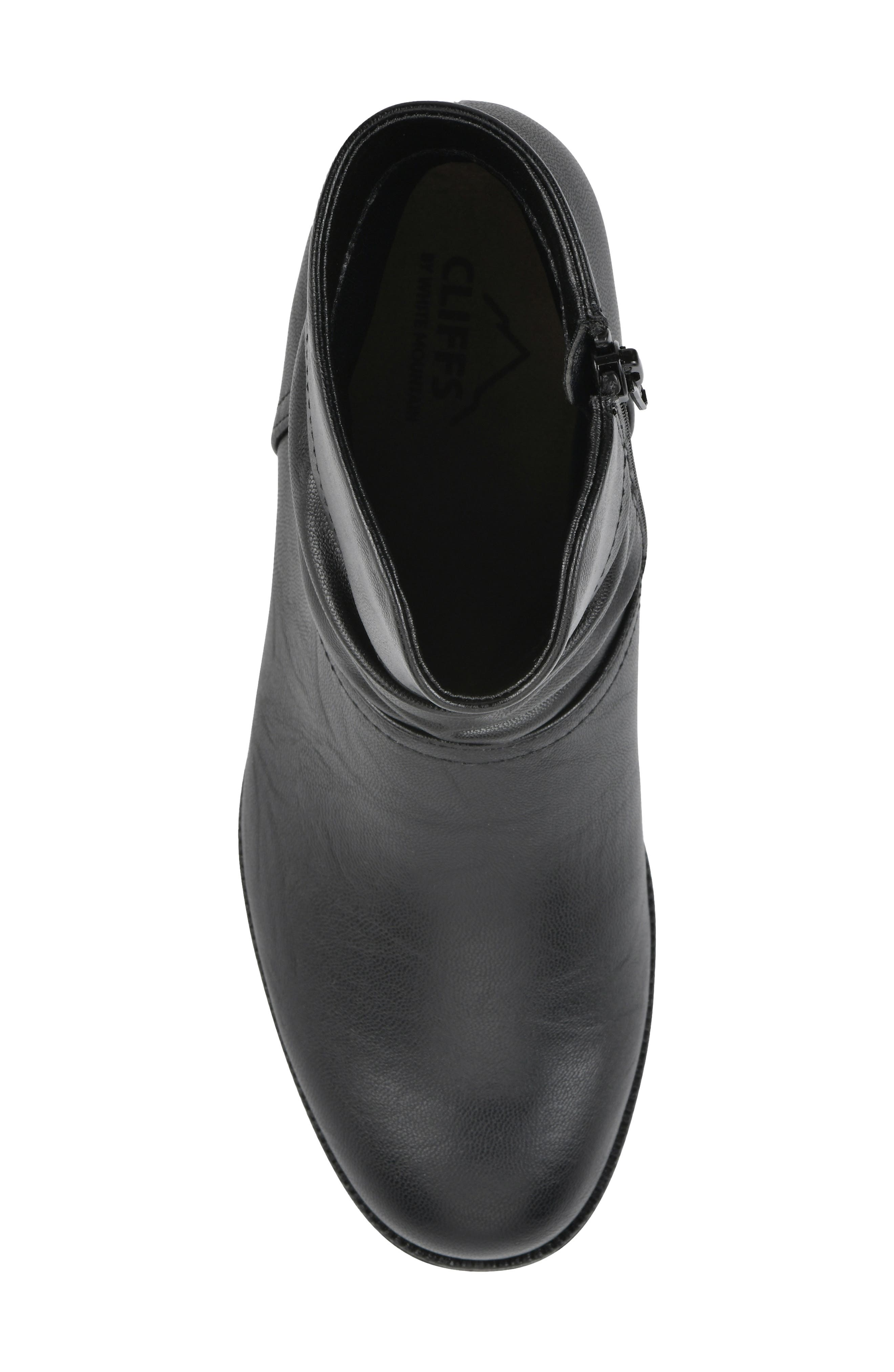 CLIFFS BY WHITE MOUNTAIN Durbon Scrunch Boot - Wide Width, Alternate, color, Black Smooth