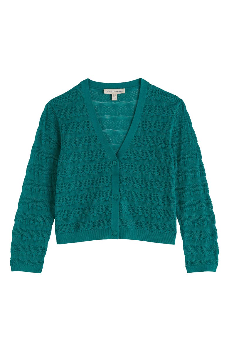 Seasalt Cornwall Sweet Day Pointelle Organic Cotton Cardigan, Alternate, color,