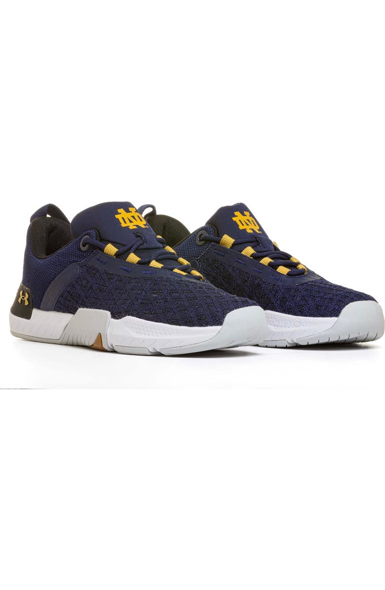 Under Armour Men's Under Armour Navy Notre Dame Fighting Irish TriBase Reign 5 Training Shoes, Alternate, color,