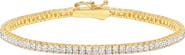 Crislu Princess Cubic Zirconia Tennis Bracelet