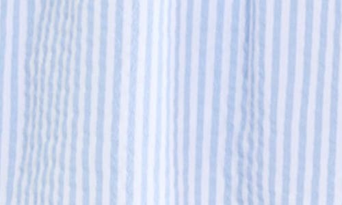 Shop Vineyard Vines Sea Sode Harbor Seersucker Shorts In Seersucker-jake Blue