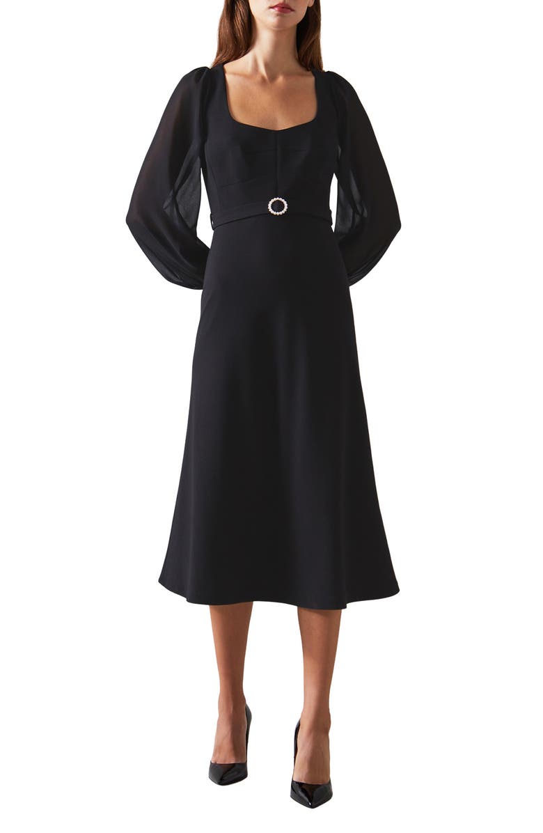 LK Bennett Perdy Long Sleeve Dress, Main, color, 